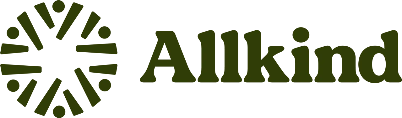 Allkind primary logo horizontal Green